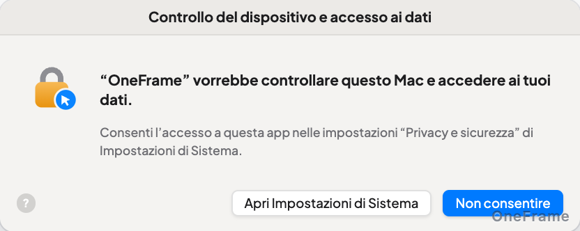 Apri Impostazioni di Sistema