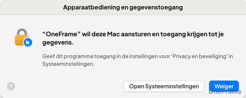 Systeeminstellingen openen
